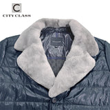 CITY CLASS Winter Popular Casual Jacket Coats for Men Removable Collar Camel Fur Business New Jackets Parkas Outwear CC22212