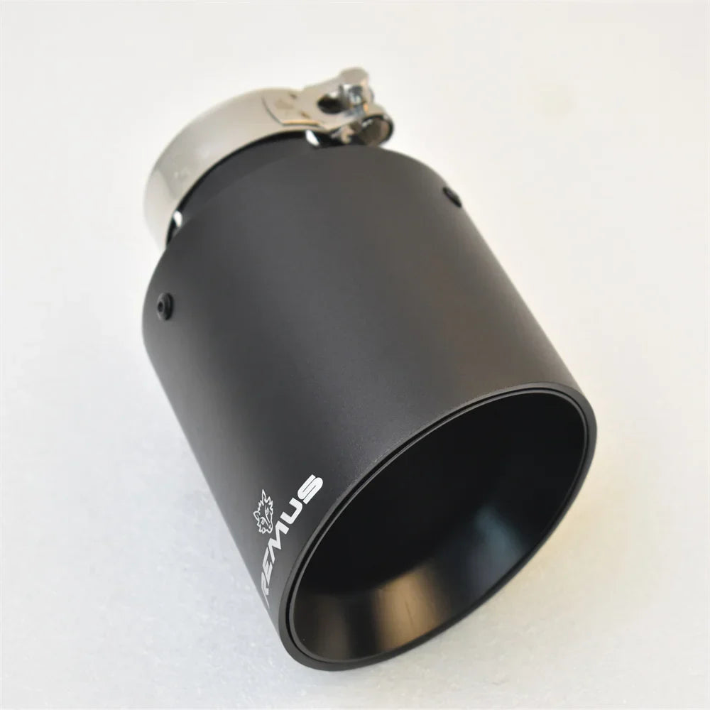 1piece REMUS Aluminum Alloy Matte Black Stainless Steel Exhaust Muffler Car auto parts Modified Tip tail accessories e46 f30 xf