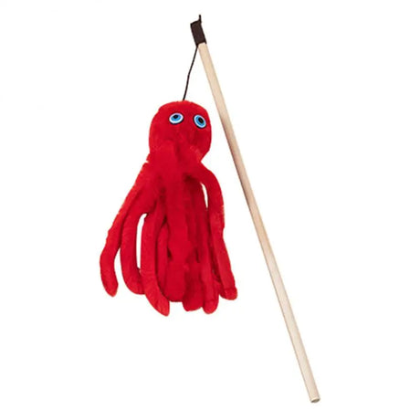 Octopus Plush Cat Stick Funny Pet Cat Toys Interactive Playing Toy For Cats Teaser Kitten Rod Wand Pet Accessories