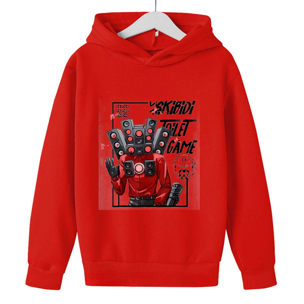 Skibidi Toilet Hoodie Hot Game Kids Cartoon Sweatshirts Tops Casual Boys Girls Pullovers Long Sleeve Children Sportwear