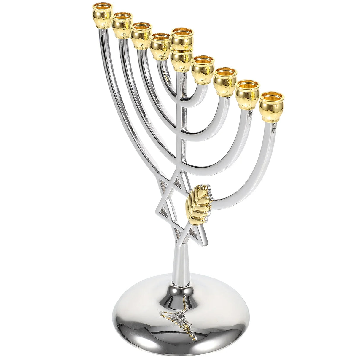 Jewish Candle Holder Branch Candlestick Metal Candle Holder Party Ornament Jewish New Year Nine Headed Candlestick