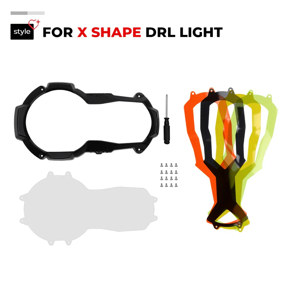 New Motorcycle Headlight Protector For BMW R1200GS GSA R1250GS LC Adventure With 4 Colours Fluorescent Cover 2013-2024