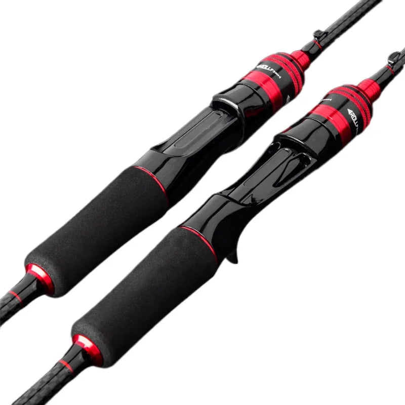 Catch.u Bass Fishing Rod Carbon Fiber Spinning/Casting Fishing Pole Bait WT 4-35G Line WT 2-20LB 3Top Fast Lure Fishing Rods