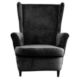 Velvet Wing Chair Covers Stretch Spandex Wingback Slipcover For Living Room Armchair Protector Soft Sofa Couch Cover Decoration