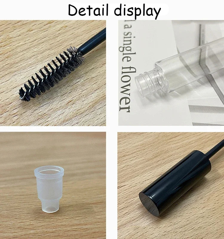 50pcs 10ml Mascara Empty Tube and Cosmetic Container Empty Eyelash Tubes Wand Empty Mascara Travel Accessory sub-packed bottle