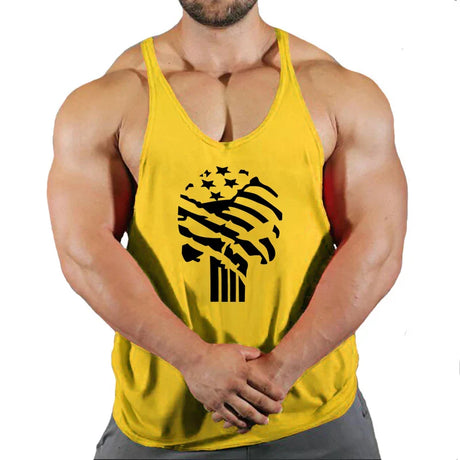 2021 Gym clothing cotton singlets Men's Undershirt bodybuilding tank top men fitness shirt muscle guys sleeveless vest Tank tops