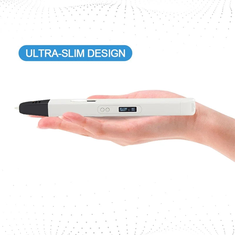 Ultimate 3D Drawing Pen with OLED Display - Adjustable Speed & Temperature for PLA/ABS Filament - Perfect DIY Gift for Kids!