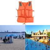 Safety Vest Survival Suit Fishing Life Jacket for Adult with Whistle Water Sports Survival for Kayaking Boating