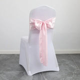 Wholesale 10/50pcs Satin Chair Bow Sashes Wedding Chair Knot Ribbon Ties For Party Event Hotel Banquet Supplies Home Decorations