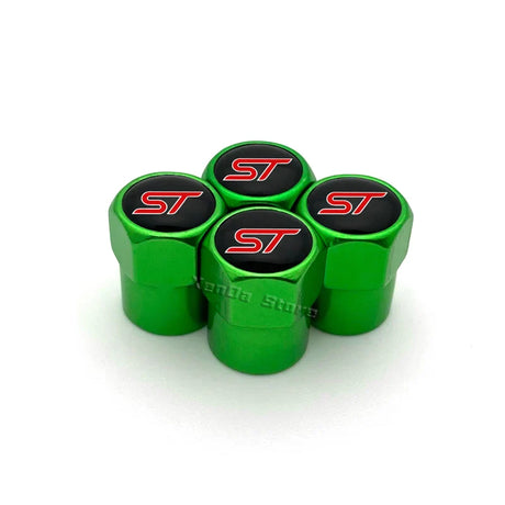 4PCS Car Wheel Tire Valve Stem Caps Airtight Cover For Ford ST Line Focus X 2 3 Mondeo Fiesta Kuga MK2 MK3 MK4 Tyre Accessories