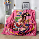 Anime JoJo's Bizarre Adventure Stone Ocean flannel Blanket Throw blanket Warm Sofa bed  children and girls Gift s