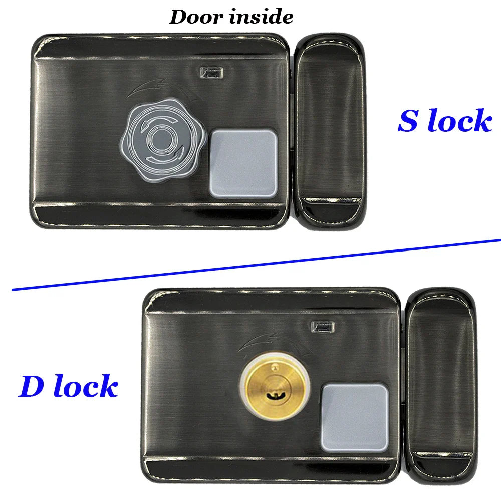 Intelligent Door Lock Video Intercom Compatible Electric Lock OR Wireless Remote Control ID Lock 125khz Wifi Access Control Lock