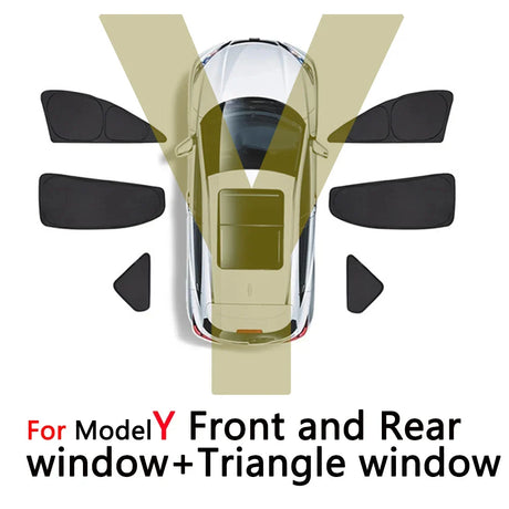 Car Side Window Sunshade Front Rear Windshield Privacy Window Screen SunShade for Tesla Model3 2017-2021 2022Model Y accessories