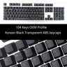 104 Keys Russian Korean Backlit Keycaps For Mechanical Gaming Keyboard Cherry MX Switch OEM Profile ABS Keycap Gamer Custom DIY