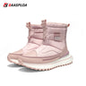 2023 New Baasploa Women's Cotton Shoes Winter Waterproof Non-Slip Comfortable Warm Plush New Women\'s Outdoor Cotton Boots