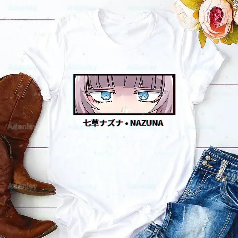 Yofukashi No Uta T Shirt Women Call of the Night Manga Tshirt Graphic Tee Cute Nanakusa Nazuna T-shirt Female Girls Tee Tshirt