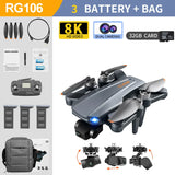 RG106 PRO Drone 8K Professional 5G GPS WIFI HD Dual Camera Dron 3 Axis Gimbal Brushless Motor Anti-shake RC Quadcopter Drones