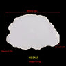 DM403 Irregular Marble Tea Cup Tray Doorplate Silicone Mold Epoxy Resin Agate Sliced Coaster Moules For Table Decoration