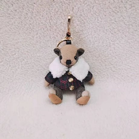 Doll Teddy Bear Backpack Cartoon Limb Rotation Cashmere Wool Bag Ornament Car Keychain