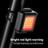 1 Set Bicycle Headlight Taillight Mini Mountain Bike Light Multi-functional Strong Light Outdoor Riding Electric Bike Flashlight