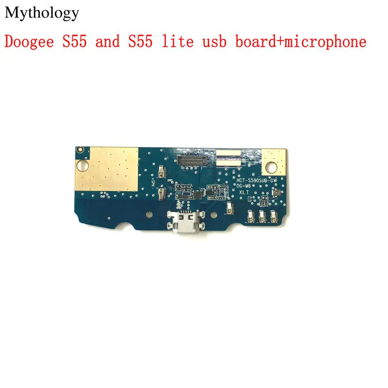 For Doogee S55 & S55 lite USB Board Flex Cable Dock Connector Microphone Octa Core 5.5" Mobile Phone Charger Circuits