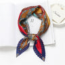 2023 Brand Crinkle Scarf Women Silk Satin Square Neck Tie Hand  Wirst Female Headscarves Bandana Shawl  Leopard Hair Foulard