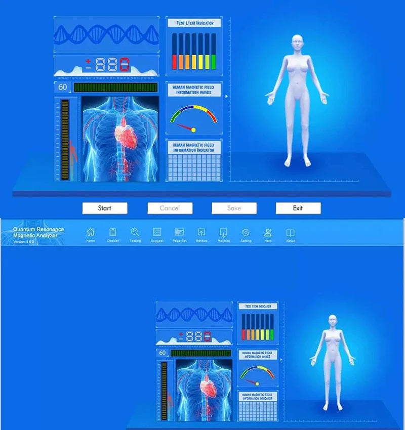 NEW Magnetic Resonance Analyzer Quantum Health Sub-health Analyzer Checking Test Set Multilingual Choose  Body Analyzer QRMA-999