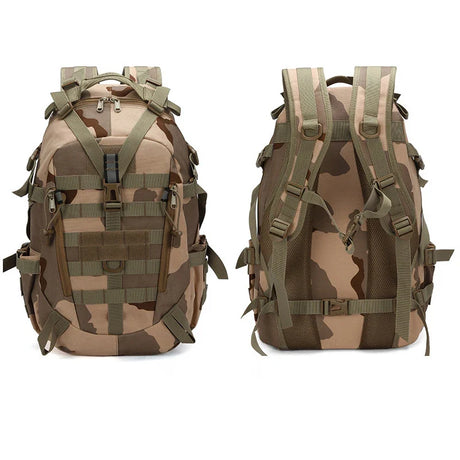 Men's backpack large capacity hiking camping canvas travel backpack men's camouflage sports outdoor tactical backpack