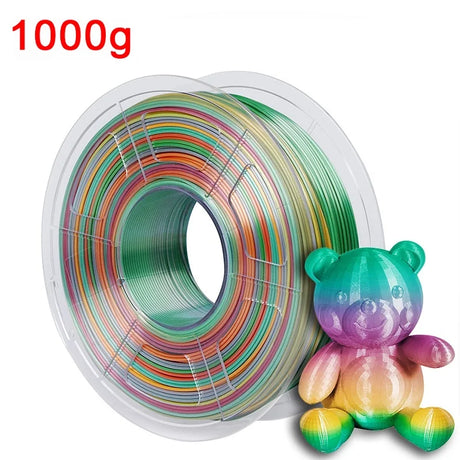 Silk PLA Rainbow Filament 1.75mm 3d Printer Filaments PLA 1kg 500g 250g 3D Pen Printing Plastic Materials Resin Multicolor