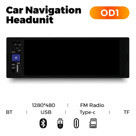 1Din MP5 Player Car Radio Autoradio Bluetooth Mirrorlink Type C Universal Multimedia Player For Car Intelligent Vehicle System