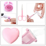 Eyelash Extension Supplies Set Glue Rings Tape Cutter Scissor Forehead Sticker Mirror Glue Storage Tank Makeup Accessories Tools