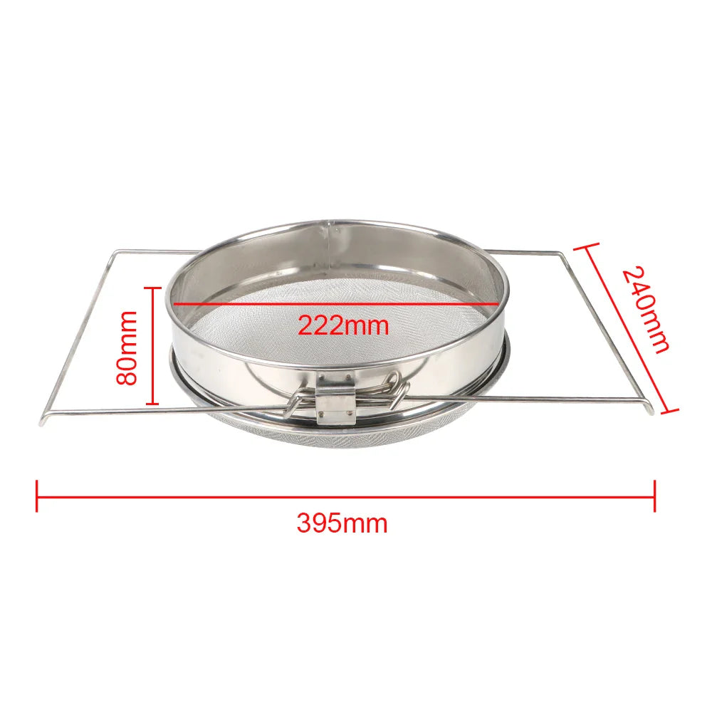 Net Impurity Filter Double sieve strainer Beekeeping Honey filter For Beekeeping Special Tools Stainless Steel Garden Supplies