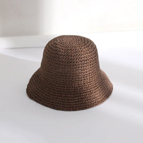 Korean Version Of Women Straw Hat Summer Breathable Sun Shading Straw Hat Seaside Vacation Foldable Sun Protection Fisherman Hat