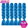 24inch Jumbo Braids Synthetic Hair For Box Braid Ombre Braiding Hair Extensions Three Tone Black Brown Blue Pink Mirra’s Mirror