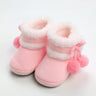 Winter Sweet Newborn Baby Girls Princess Winter Boots First Walkers Soft Soled Infant Toddler Kids Girl Footwear Shoes Booties