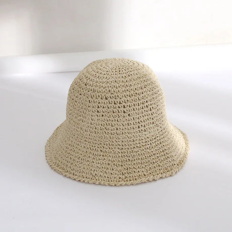 Korean Version Of Women Straw Hat Summer Breathable Sun Shading Straw Hat Seaside Vacation Foldable Sun Protection Fisherman Hat