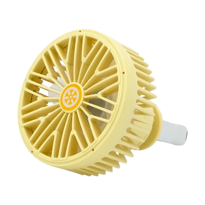 Car Fan USB Fan Air Outlet Lighting LED Creative Car Car Accessories Three-speed Mini Convenient Fan Car Electrical Appliances