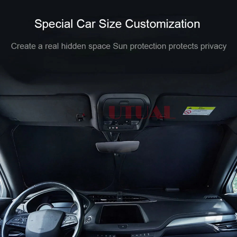 Privacy Sun Shade for Tesla Model 3 Y Custom-Fit Car Side Window Sunshade Blind Shading for Camping Hiking Rest Accessories