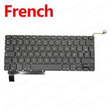 New A1286 Keyboard For MacBook Pro 15" A1286 Replacement Keyboard US UK ES FR RU DE HU KR PT DK NO 2009 2010 2011 2012