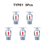 5PCS/10PCS Bronze 68 Degrees Pendent Fire Sprinkler Head 1/2" DN15 Extinguishing System Protection For School Gym Public