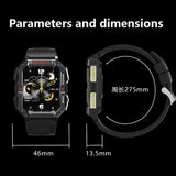 GPS Military Smart Watch Men Carbon Black Ultra Army Outdoor IP68 5ATM Waterproof Heart Rate Blood Oxygen Satm Smartwatch 2024