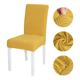 Jacquard Chair Covers Spandex Stretch Seat Slipcover Removable For Wedding Dining Room Banquet Office Housse De Chaise