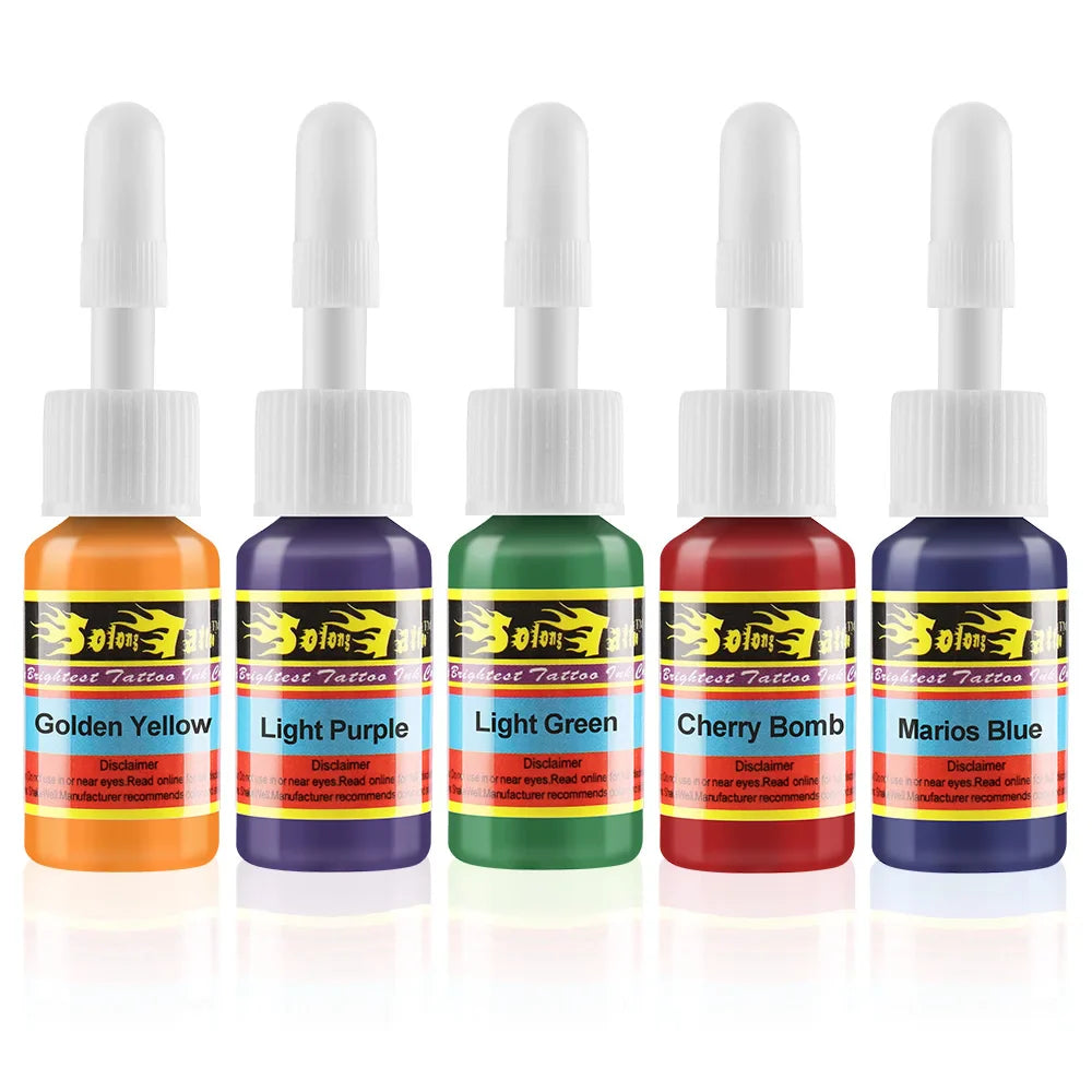 STIGMA 7 Colors 5ML/Bottle Professional Tattoo Pigment Ink Body Paint Pigment Semi-permanent Makeup Tattoo Ink Supplies