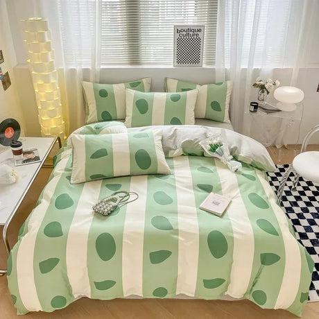 High-quality Home Pure Cotton Bedding Set 100% Cotton Skin-friendly Queen Duvet Cover Set with Sheets Comforter Cover Pillowcase