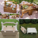 Foldable Picnic Basket Table Portable Chairs Outdoor FurniturecBeach Chair  Storage Box Camping Accessories