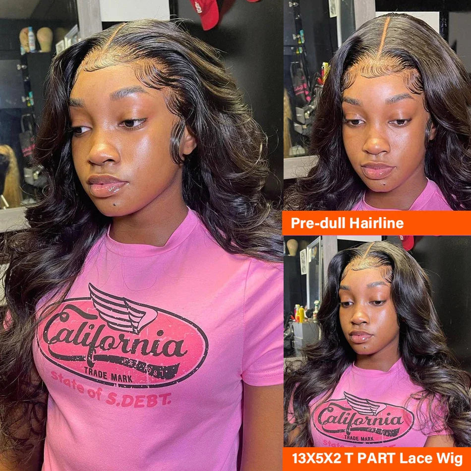 Rebecca Body Wave Lace Front Wigs 180D Transparent Lace Frontal Wig Human Hair Wigs T Part Lace Wig Brazilian Body Wave Lace Wig