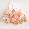 10Pcs/Lot  Children's Cute Headwear Hair Accessories Baby's Basic Bow Tie Band Set Small Scrunchie Kids Elastic Hair Ties