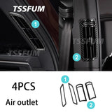 Car Interior Carbon Fiber Full Set Sticker for Audi A7 A6 C8 Allroad Avant 19-23 Gear Shift Panel Cover Interior Trim Accessorie