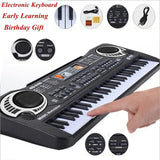 61 Keys Kids Electronic Keyboard Piano With Microphone Musical Instrument USB Digital Electric Organ Gifts Toys for children