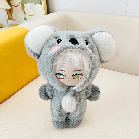 Doll Clothes for 20cm Idol Doll Outfit Accessories Green Dinosaur One-Piece Suit for Super Star Dolls Toys Collection Gift